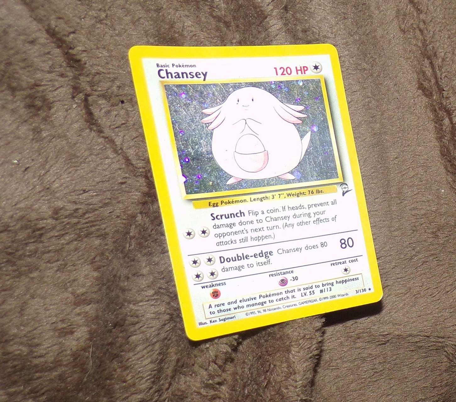 Holo Chansey Card - Etsy