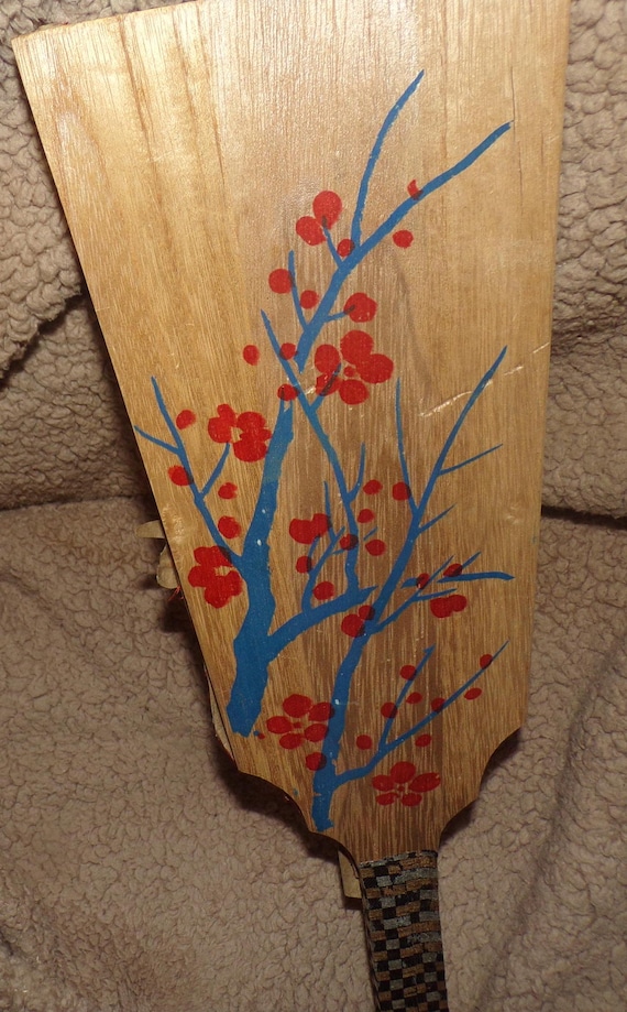 Vintage Japanese Hagoita Geisha Wooden Paddle Doll - Etsy