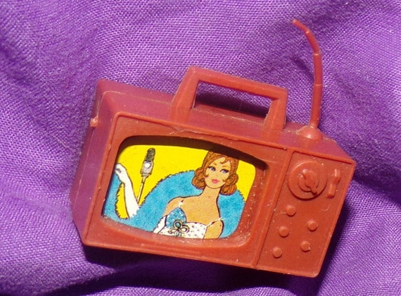 Vintage Barbie TV Set Television Mattel Etsy