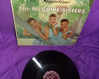 vintage  Sugartime The McGuire Sisters  vinyl    lp record album