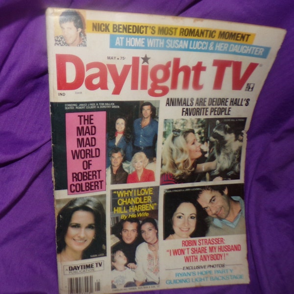 vintage Daylight TV  soap opera magazine susan Lucci Robin Strasser Diedre Hall more  full issue