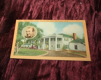 Vintage Postkarte Bing Crosby Toluca Lake North Hollywood Ca