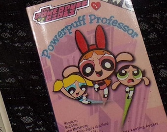 Vintage The Powerpuff Girls #1 Powerpuff Professor Softcover Book  paperback 2000