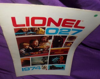 vintage Lionel train catalog 1974 trains and accessories