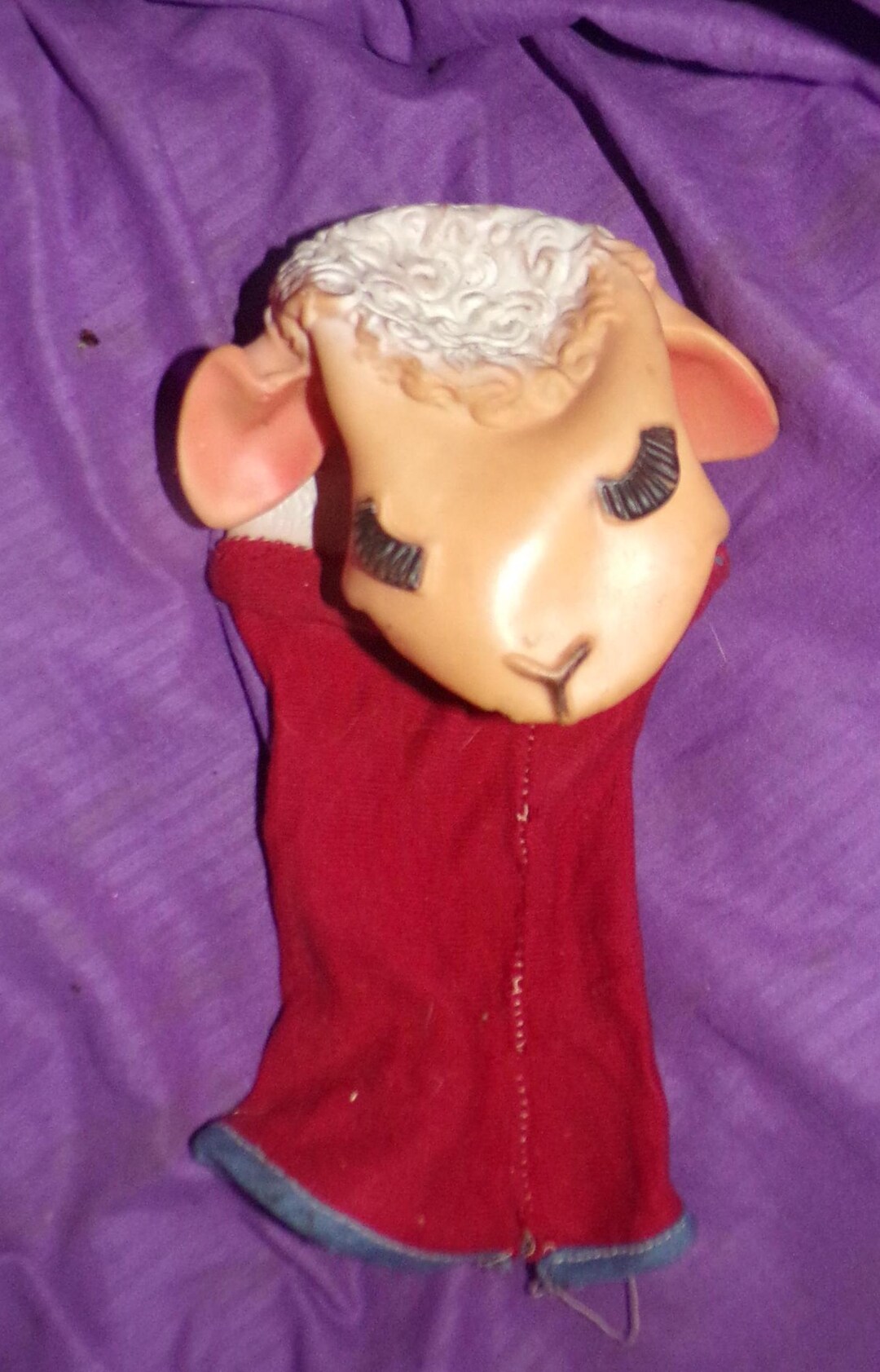 Vintage 1960 Shari Lewis Lamb Chop Hand Puppet Animal Toy Hand Puppet ...