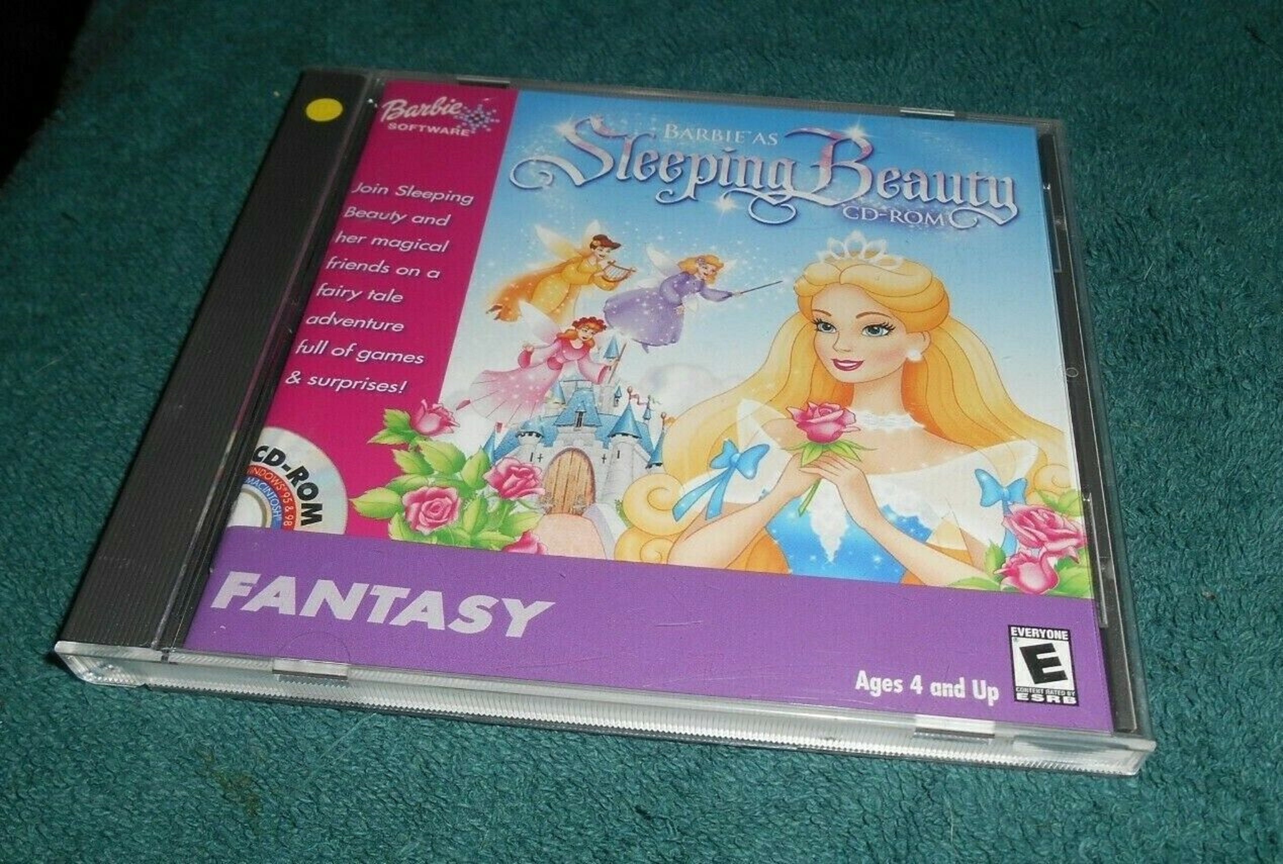 Barbie as Sleeping Beauty CD ROM windows mac 1999 Game Jewel Case