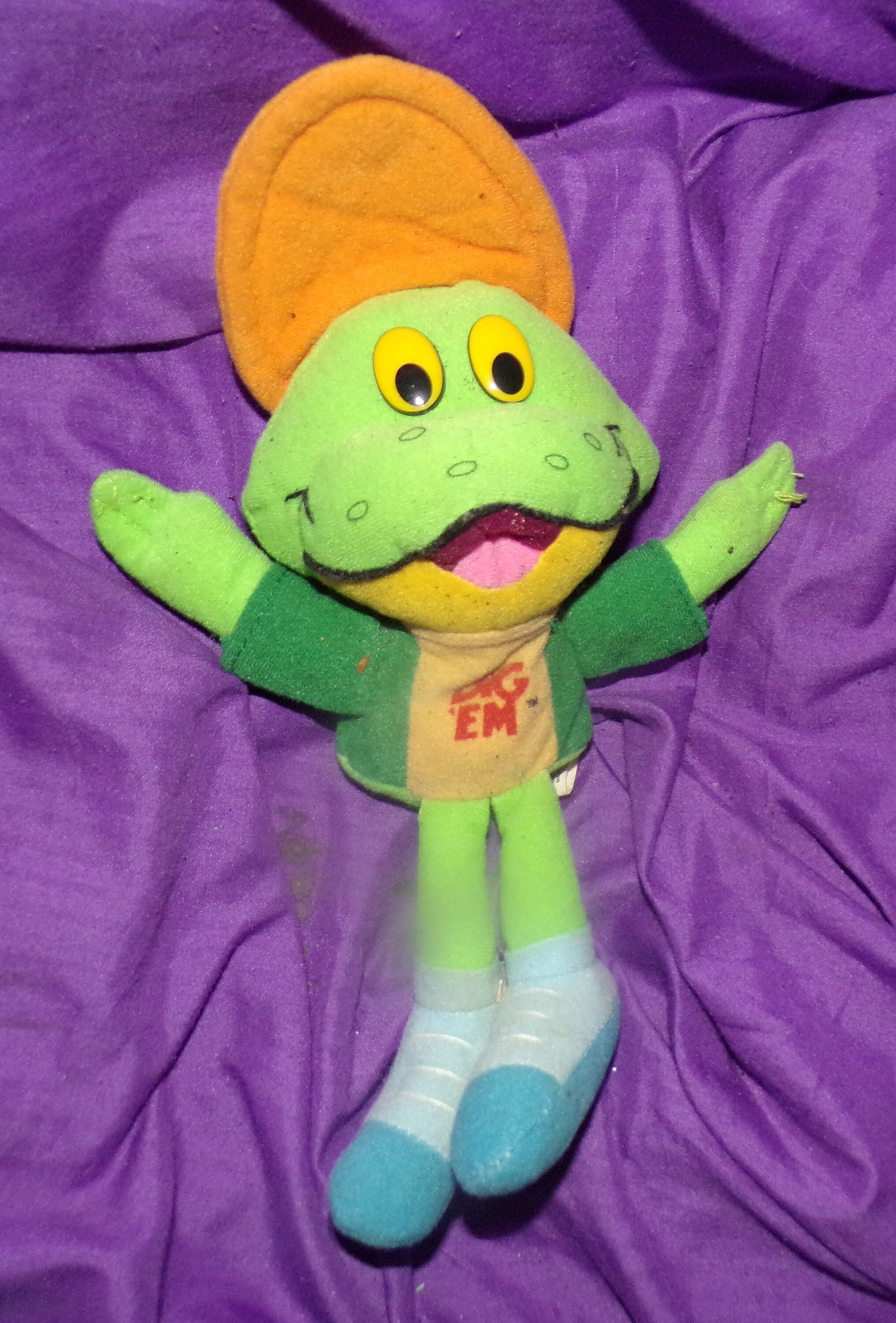 Vintage Kelloggs Dig Em the Frog Plush - Etsy