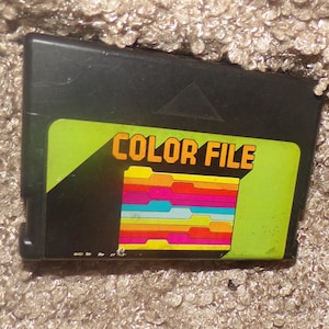vintage original Color File - Genuine Tandy TRS-80 Computer Game   Cartridge only  untested