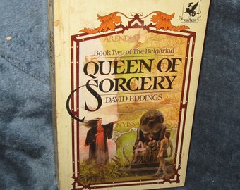 vintage 1982 Del Ray Sci Fi Book 2 The Belgariad Queen of Sorcery David Eddings  paperback