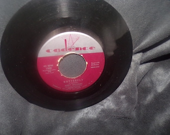 vintage 45 rpm record Andy Williams It Doesn't Take Very Long / Butterfly Cadence 1308  7"   Single vinyl record