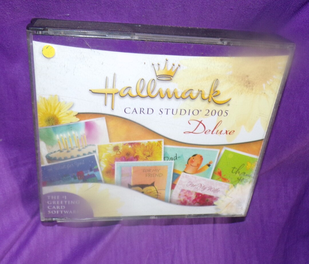 Hallmark Card Studio Deluxe 2005 Software, Windows 98 CDROM, 3 Disc