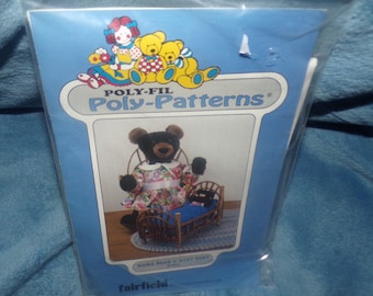 Poly Fil Poly Patterns Mama & Baby Bear     uncut pattern   vintage