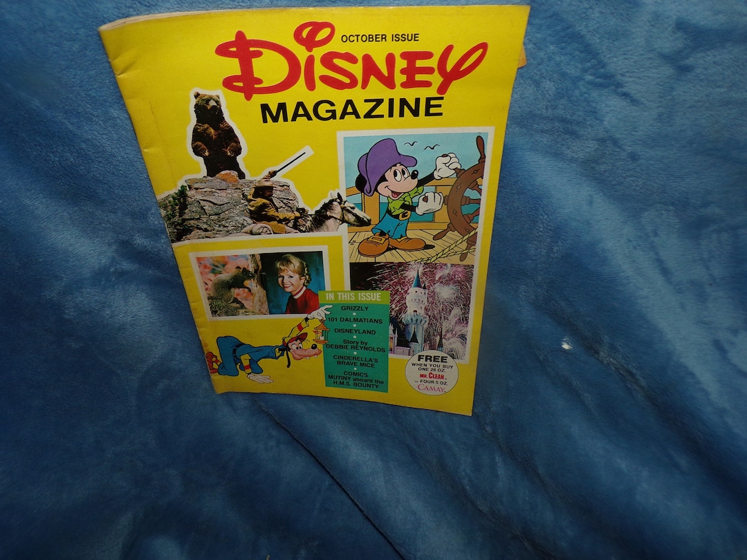 Vintage Disney Magazine October 1976 Debbie Reynolds Cinderella's Brave