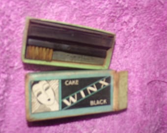 vintage Wink Cake mascara with brush antique makeup