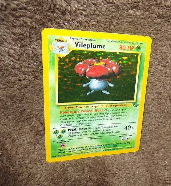 vileplume holographic pokemon card Amazon.com: Pokemon Singles - Vileplume 15/64 - Holo - Unlimited main image 1