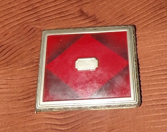 vintage Presto nickel silver cigarette case very retro and cool