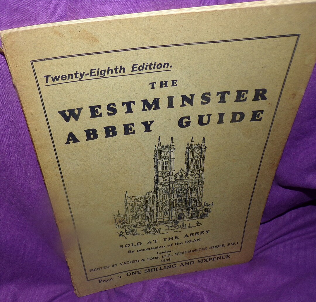 Antique Booklet 1936 the Westminster Abbey Guide 28th Edition Sold