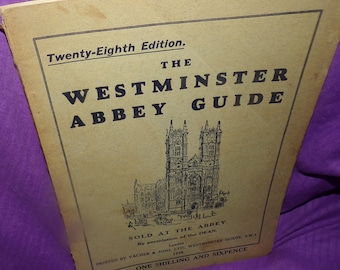 Antique Booklet 1936 the Westminster Abbey Guide 28th Edition Sold