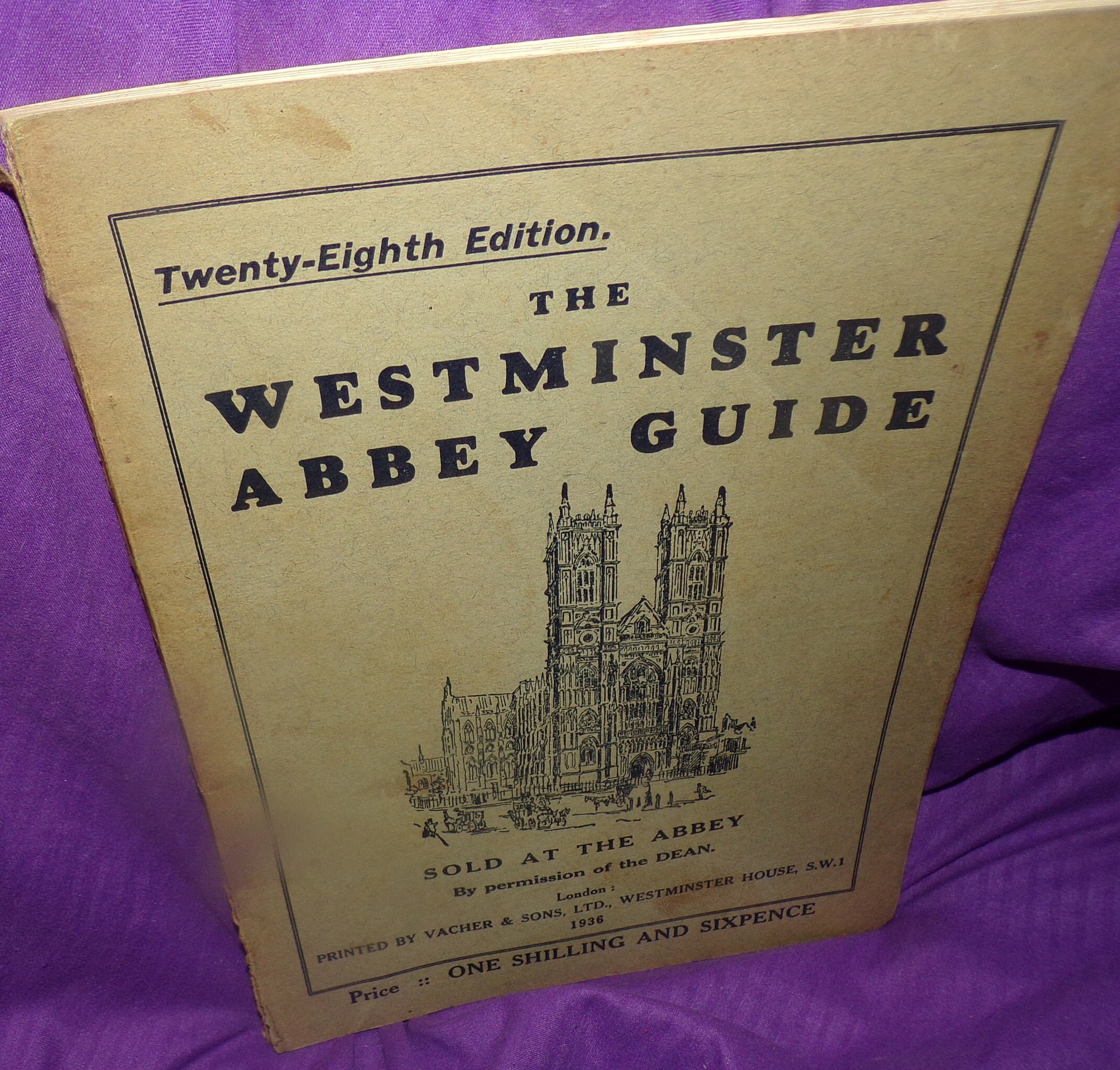 Antique Booklet 1936 the Westminster Abbey Guide 28th Edition Sold