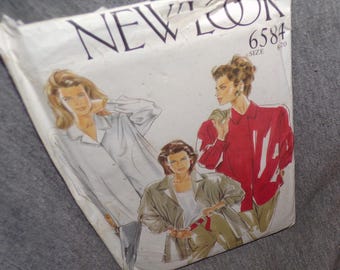 New Look 6584 shirt pattern   sewing pattern size 8 to 20  uncut