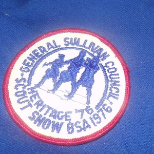 1976 BSA boy scout General Sullivan Council 1976 scout show patch Heritage '76
