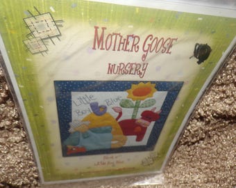 Patrón de colcha Mother Goose Nursery Block of the Month Little Boy Blue Kookaburra Cottage