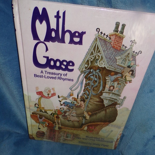 vintage 1990 Mother goose Treasury Tim and Greg Hildebrandt hardback book