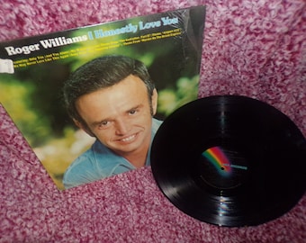 vintage Roger Williams I Honestly Love you album  vinyl    lp record album