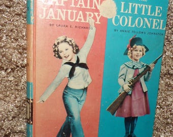 Edición antigua de The Shirley Template de Capitán January y El pequeño coronel (tapa dura)