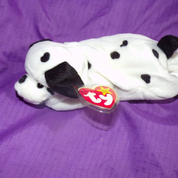 TY Beanie Baby Dotty dalmatian puppies dog with tag  retired