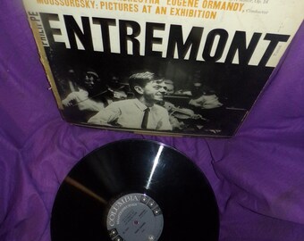 vintage  Philippe Entremont Grieg Moussorgsky 1958 Columbia  vinyl LP vinyl record