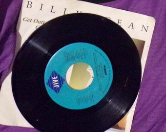 vintage  Arista Get Outta My Dreams Get into My car/Showdown  45 rpm vinyl  record picture sleeve Billy Ocean