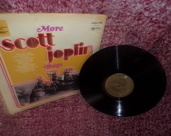 vintage Scott Joplin More Rags  album  vinyl    lp record album