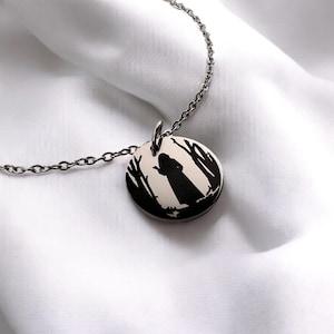 The Road Engraved Pendant Necklace