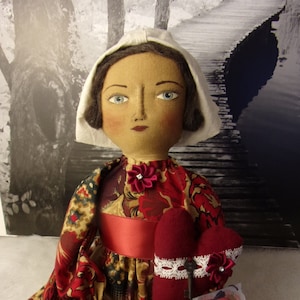 Pattern, sewing instructions, paper pattern, for cloth doll, primitive folk art doll, art doll,  Dumplinragamuffin, #317