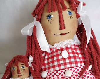 Primitive doll,/& lamb PATTERN,Sewing #PO11 by Dumplinragamuffin
