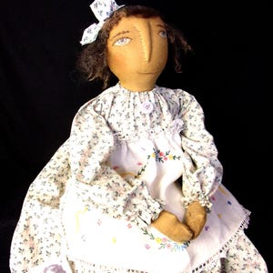 PATTERN, 31 in., primitive doll, handmade, home decor, folk art doll, by Dumplinragamuffin #308