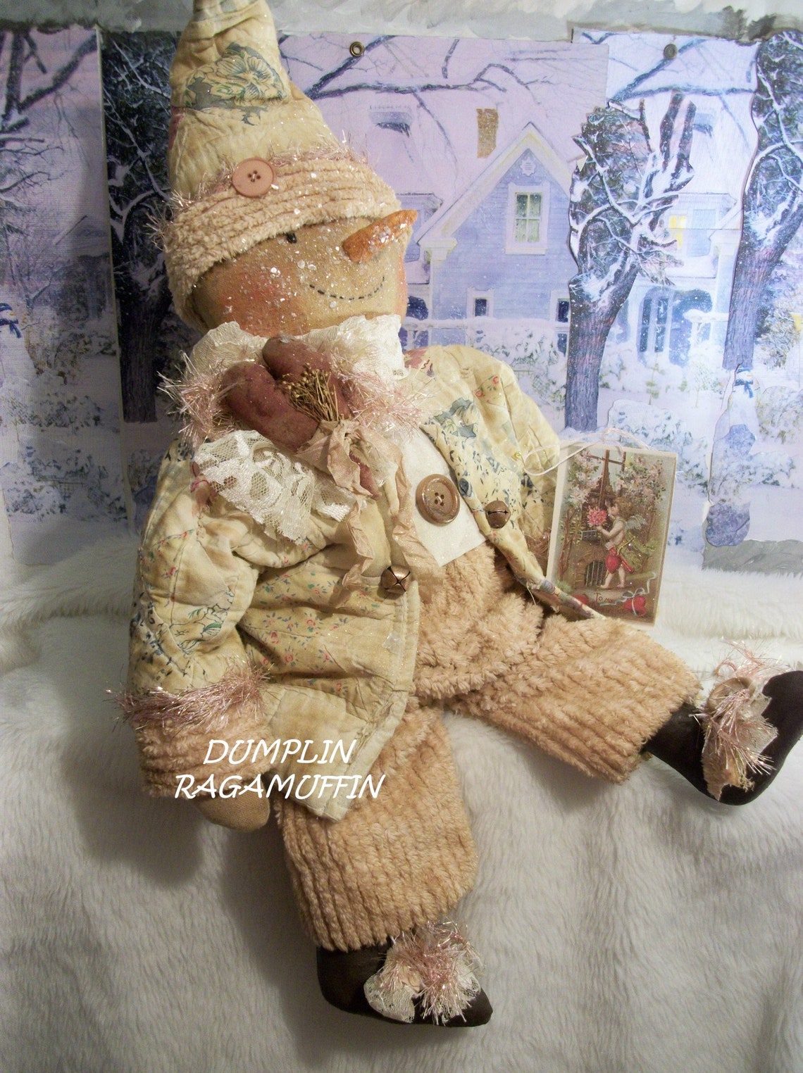 MAILED PATTERN Sewing Snowman Doll Handmade - Etsy