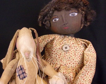 Digital pattern, sewing, primitive dolls, home and living, collectible dolls, handmade, Dumplinragamuffin 345