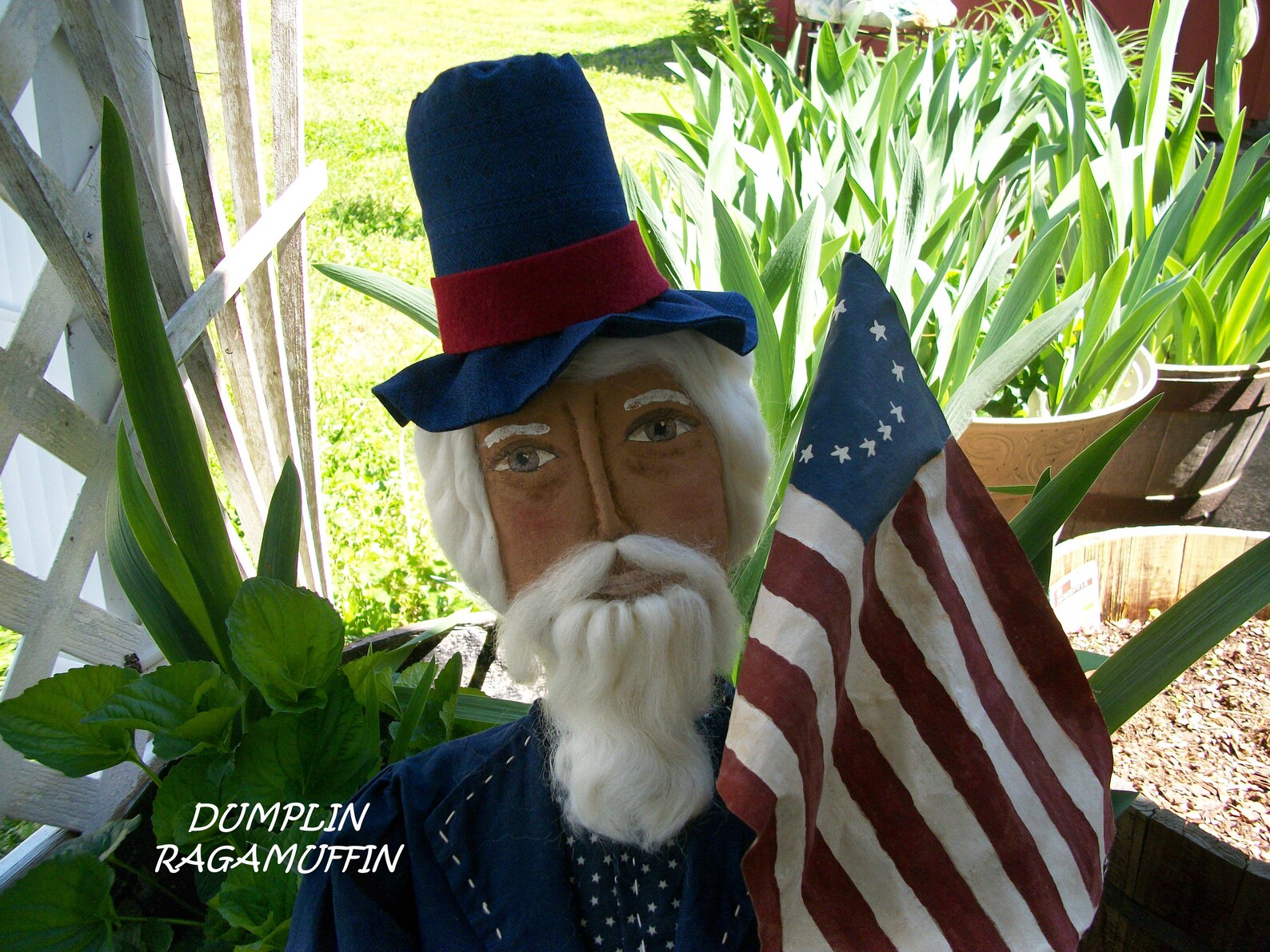 PATTERN SEWING Folk Art Uncle Sam Instructions to Make a Etsy