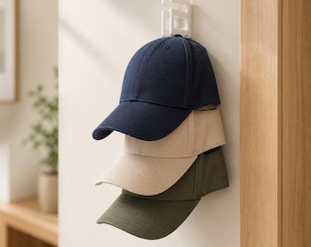 3D Printed Cap Wall Mount | Baseball Cap Holder Wall Mount | Hat Storage Organizer | Wall Mount for Caps | Gift for Cap Collectors