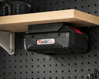 Battery holder for Parkside X20V 20V | Wall mount for workshop/garage | 3D printed in Germany | Battery holder organizer Lidl