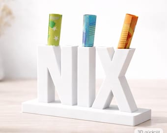 NIX Money Gift Holder (3D Printed) – Modern Money Gift Idea for Weddings, Birthdays & Christmas – Give Cash in Style