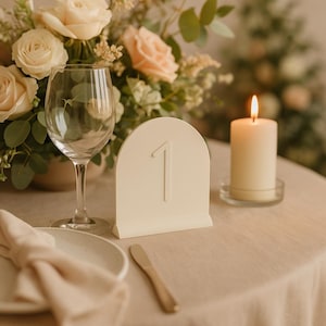 Numeri da tavolo per matrimonio – Stampati in 3D | Decorazione minimalista per matrimonio | Numeri da tavolo indipendenti | Da 1 a 18