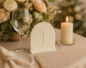 Wedding table numbers – 3D printed | Minimalist wedding decor | Freestanding table numbers | 1 to 20