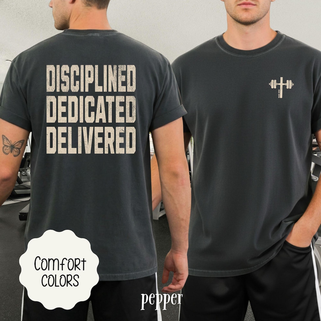Custom Christian Gym Comfort Colors Shirt, Motivational Gym Shirt ...