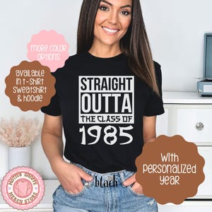 Custom Class of 1985 Reunion Shirt, Personalized 1985 Reunion T-shirt, Class of 85 High School Reunion Attire, College Reunion Class of 85