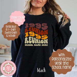 Custom Class of 1995 Reunion Shirt, 1995 Homecoming Group T-shirt, Retro Class of 95 High School Reunion Attire, College Reunion Class of 95