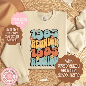 Custom Class of 1985 Reunion Shirt, 1985 Homecoming Group T-shirt, Retro Class of 85 High School Reunion Attire, College Reunion Class of 85