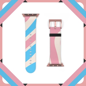 Trans Apple Smart Watch Band (Watch not included), Gift for Transmen and Transwomen, Trans Pride Gift
